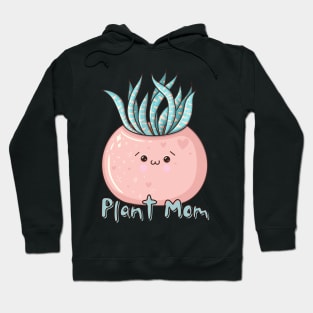 Cute Kawaii Succulent Plant Mom Hoodie